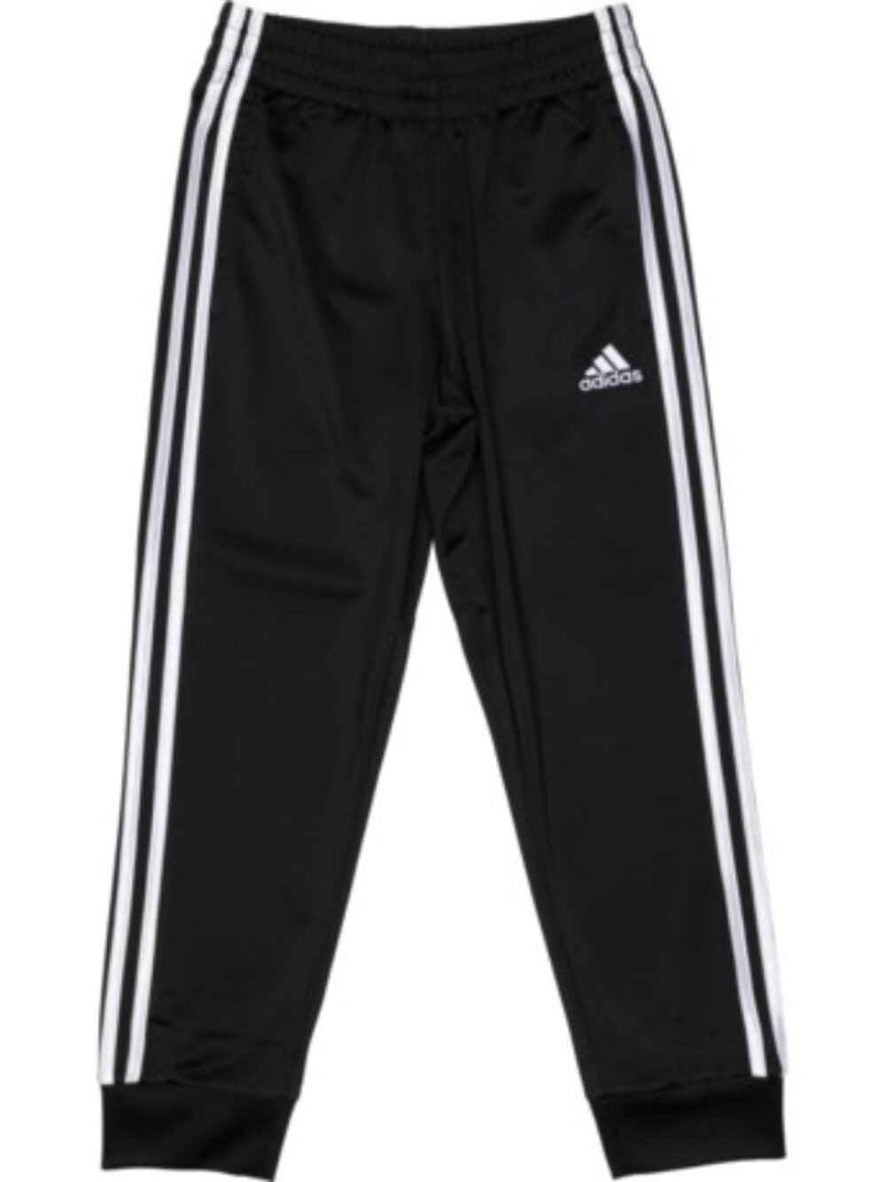 Adidas Big Boys 3-Stripe Tricot Joggers Size Large Black NWT